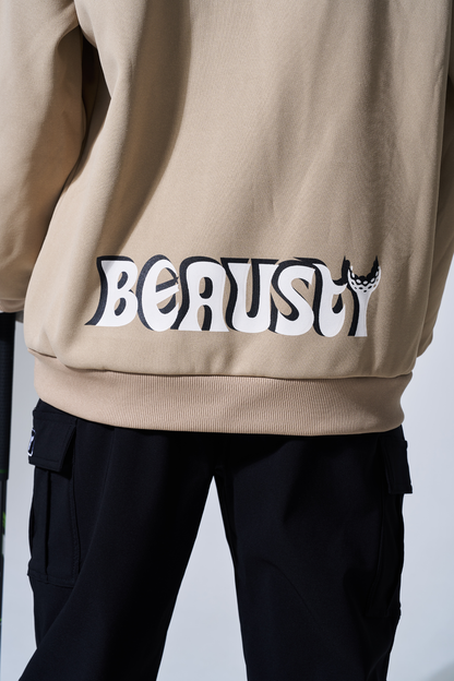 プルオーバーパーカー Bスターロゴ BEIGE