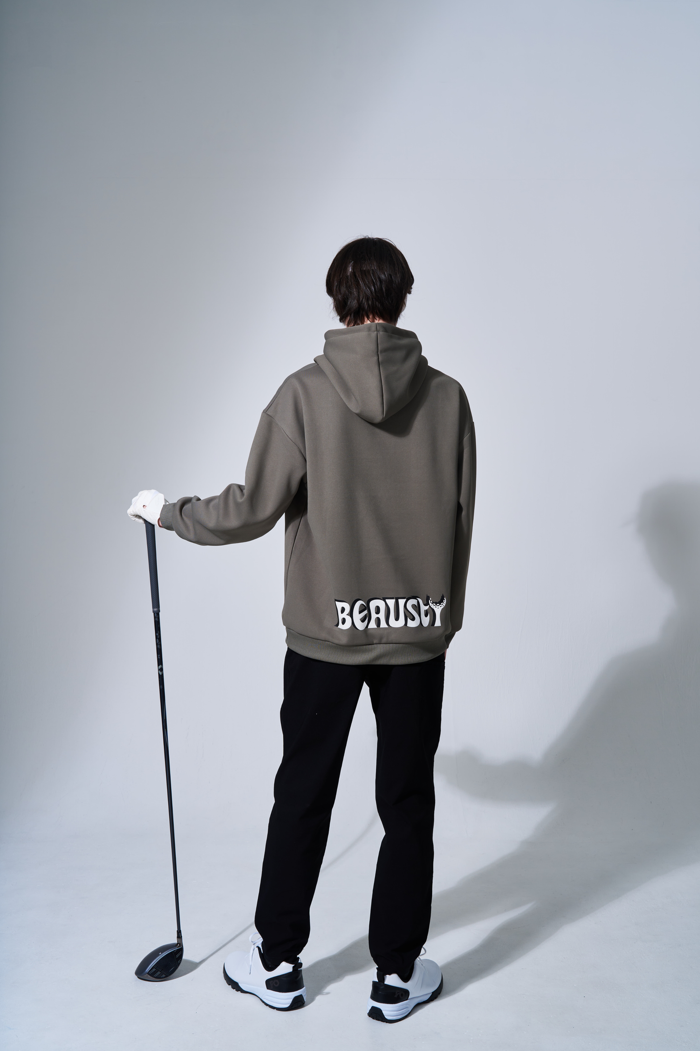 プルオーバーパーカー Bスターロゴ KHAKI