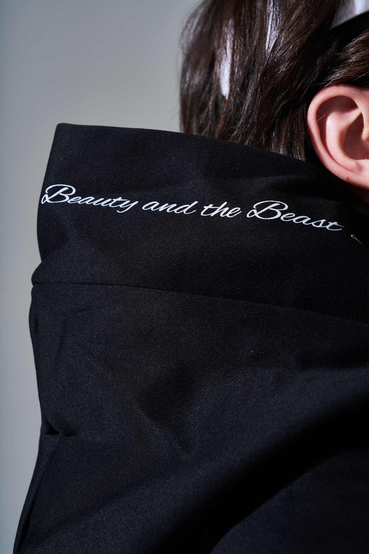 BEAUSTY Drip Heart ハイネックパーカー BLACK×BLACK LOGO