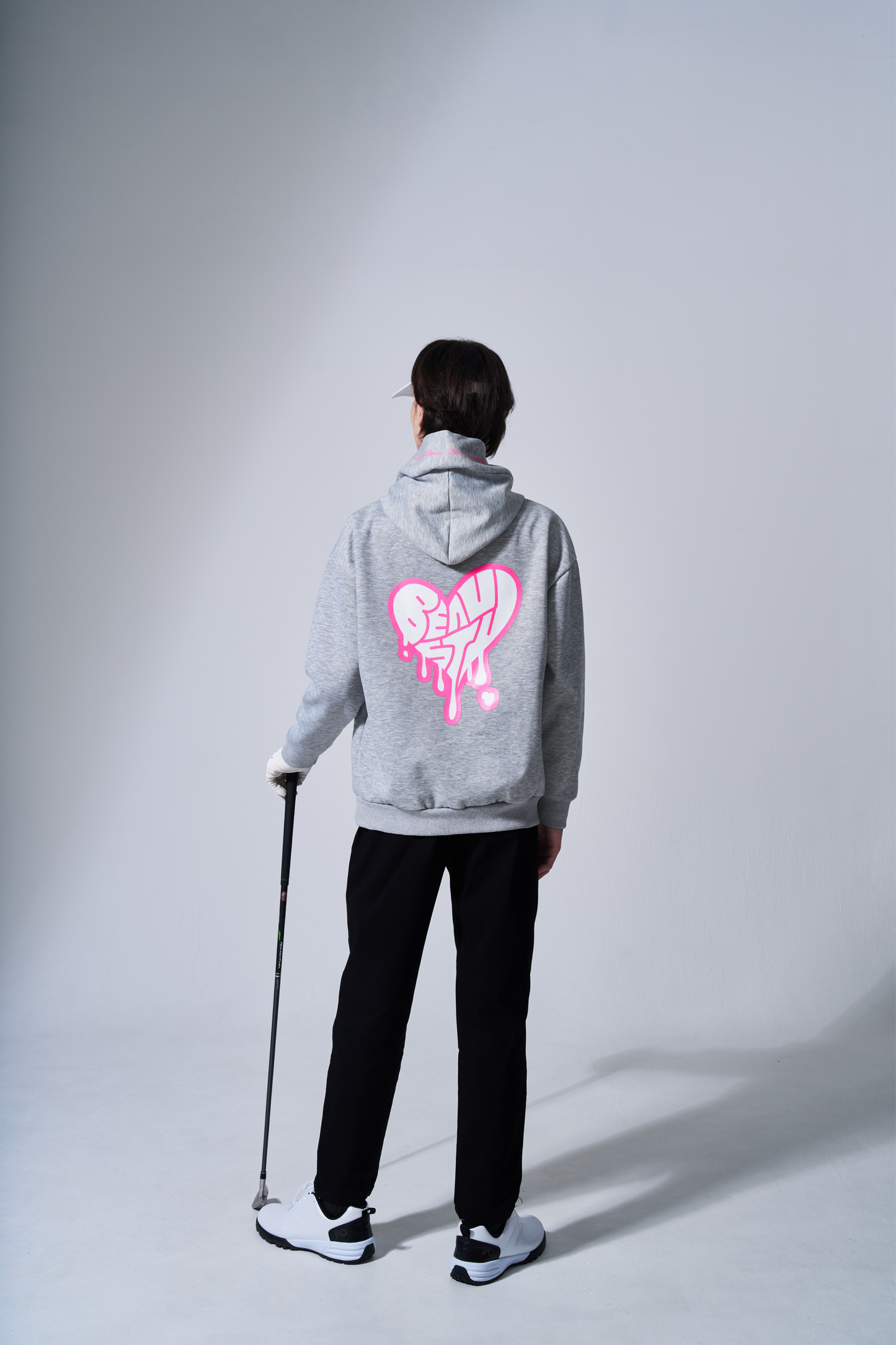 BEAUSTY Drip Heart ハイネックパーカー GLAY×PINK LOGO