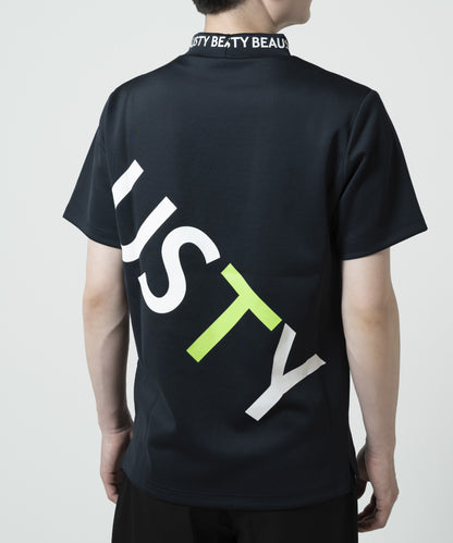 BEAUSTY ビッグ ロゴ モックネック Tシャツ BLACK