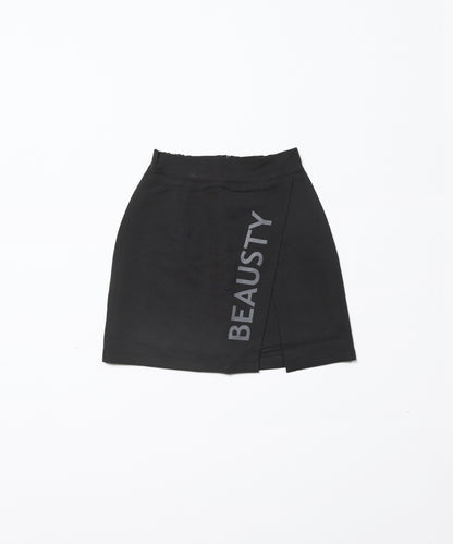BEAUSTY ロゴ スリットスカート BLACK