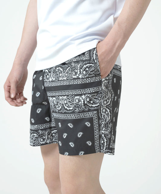 URU ウル　ペイズリーショーツ　ショートパンツ　サイズ2 paisley-pants-deteil01--