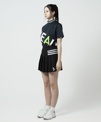 BEAUSTY ビッグ ロゴ モックネック Tシャツ BLACK