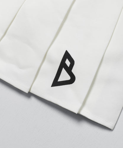 Bロゴ プリーツ スカート WHITE
