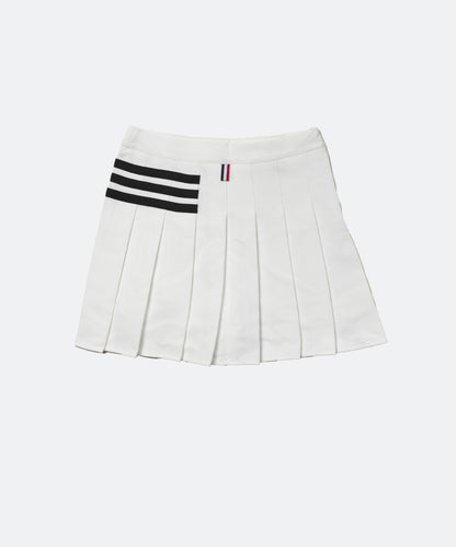 Bロゴ プリーツ スカート WHITE